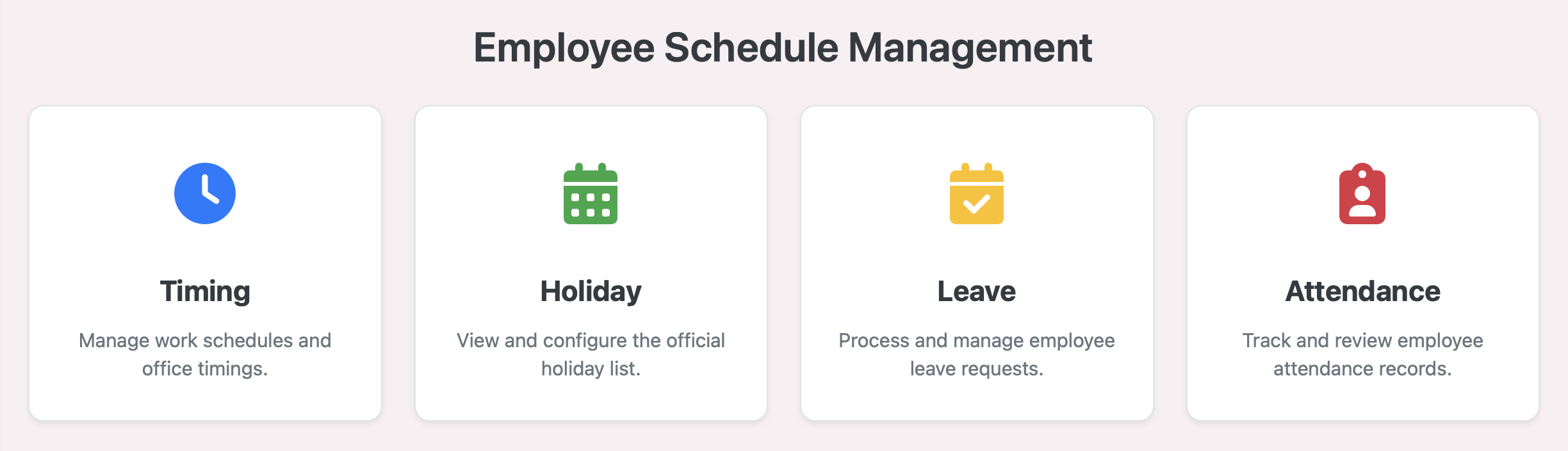 Employee Schedule management